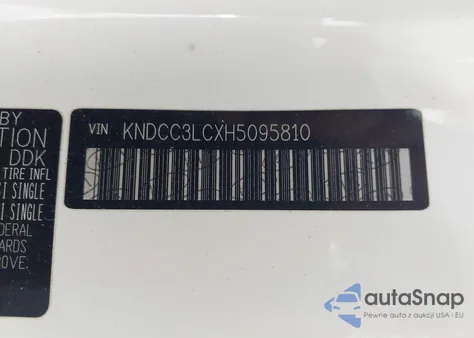 2017 Kia Niro Ex z USA, uszkodzony, nr VIN KNDCC3LCXH5095810